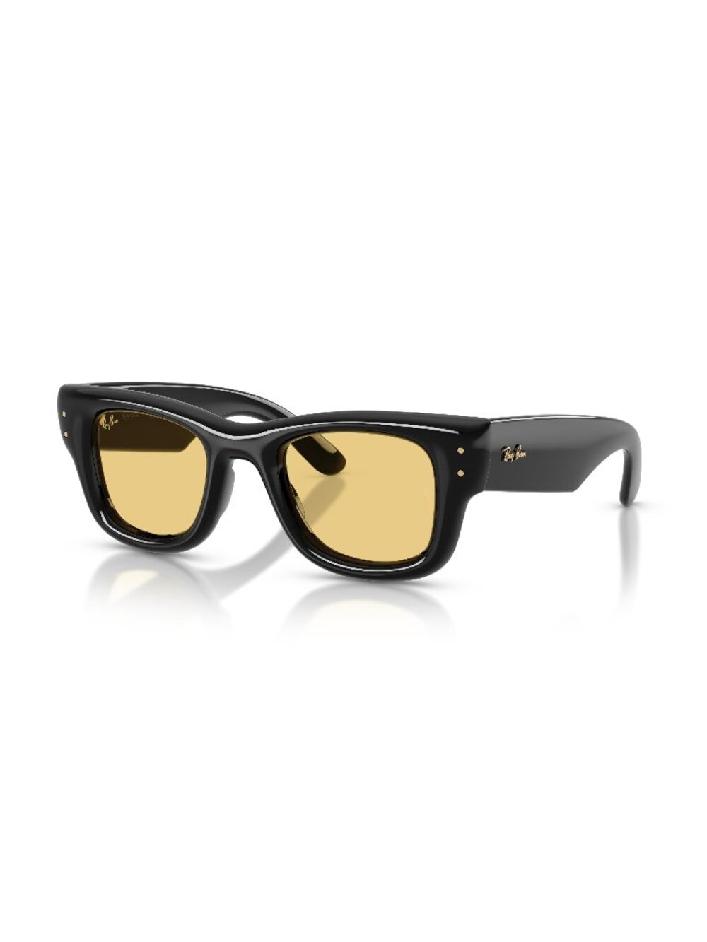 New Ray-Ban Unisex Sunglasses Black Yellow Lens Injected Frame Ray Ban RB4940 85